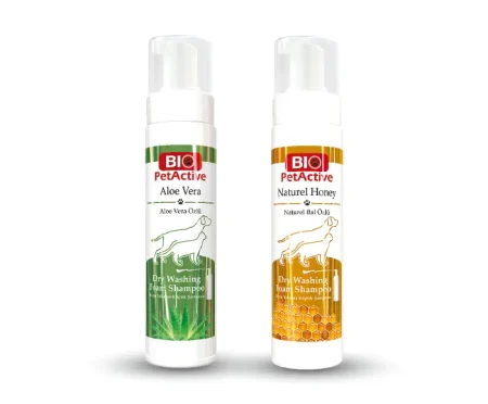 Shampoing à sec au miel et aloe vera pour chat et chien – Bio PetActive