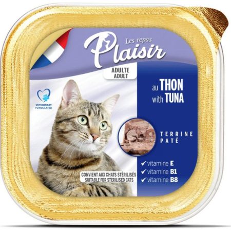 Plaisir Pâté pour chat – THON 100g