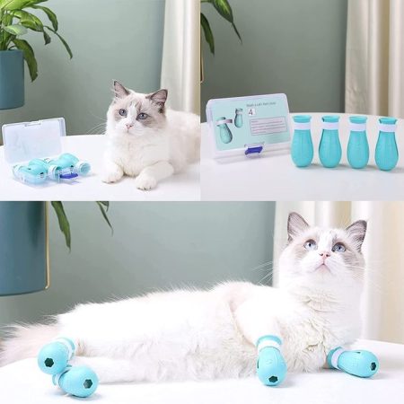 Ensemble de chaussons pour chat anti-rayures