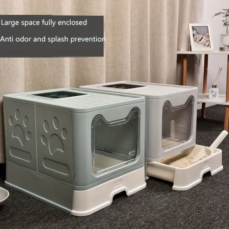 Bac à Litière pour Chat Fermé