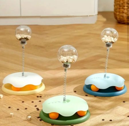 jouet interactif pour chat avec distributeur de friandises