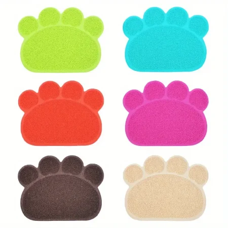 Tapis antidérapant pour litière pour chat