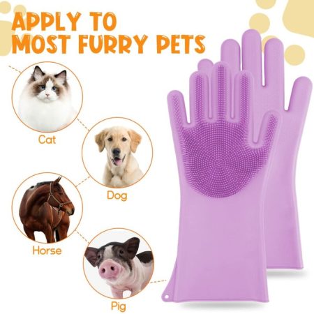 Gants toilettage pour chat et chien