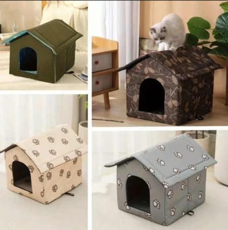 Niche pour chat en extérieur