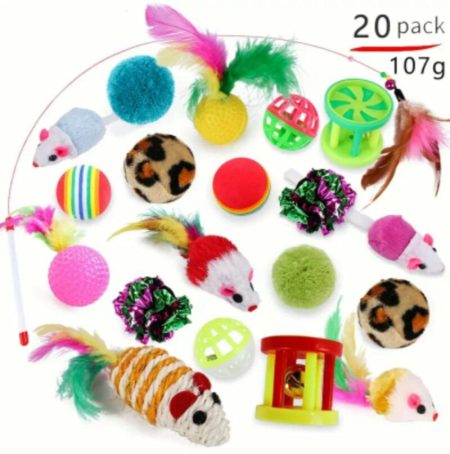 20 pcs Ensemble De Jouets Interactifs Pour Chats