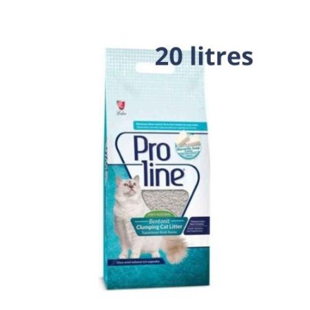 Proline Litière pour chat agglomérante – Proline parfumée savon de marseille 20L