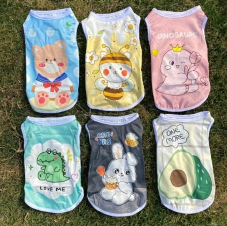 1 pc t-shirt pour chat et petit chien standard
