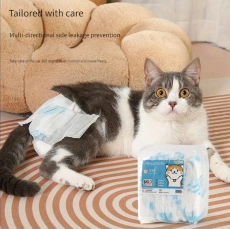 Ensemble de 10 pièces  les couches pour chat et petit chien