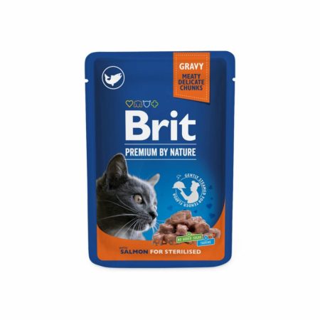 Brit Premium Pochon Saumon pour chat stérilisé 100g