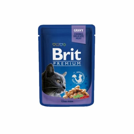Brit Premium Cat Pouches with Cod Fish 100 g